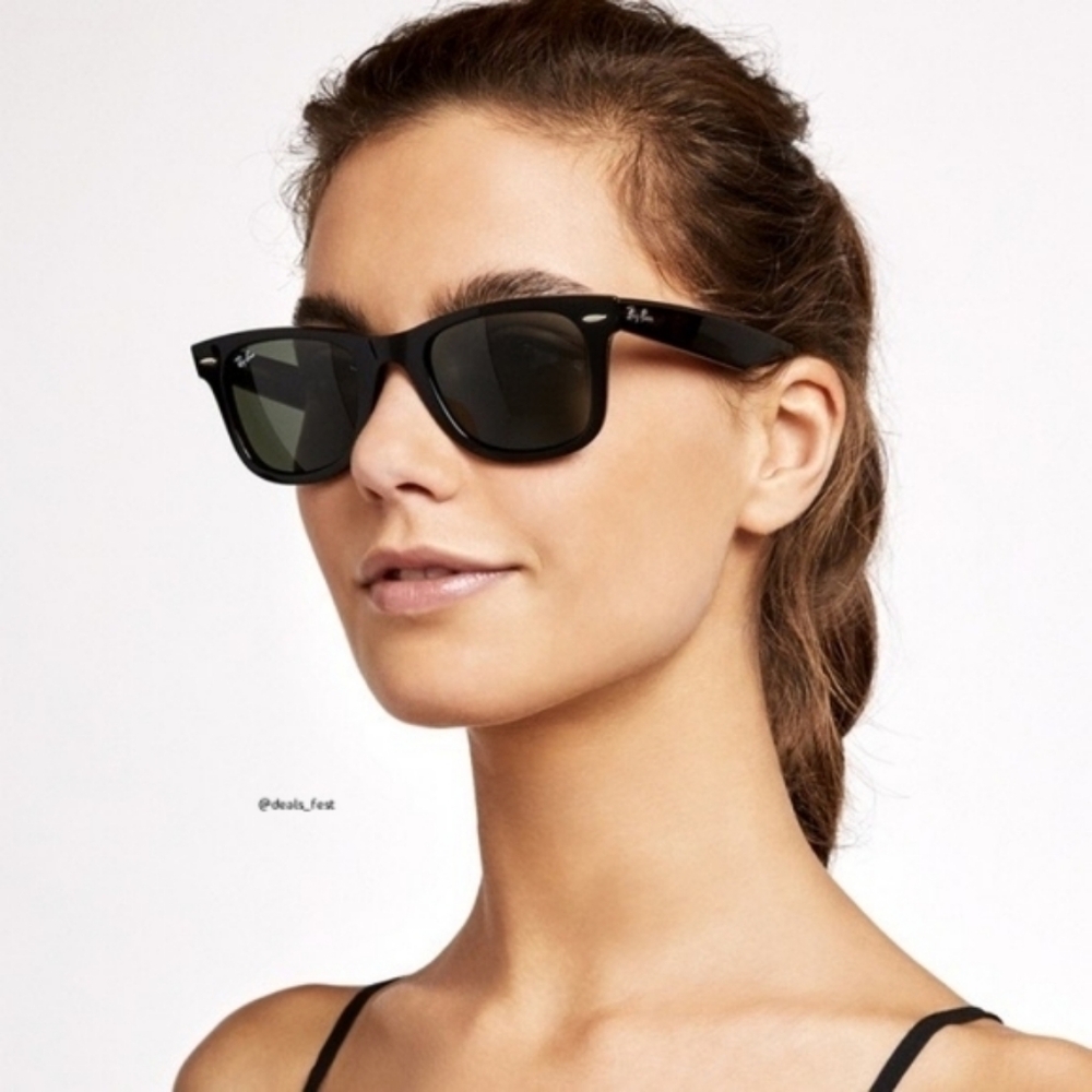 Model Display Ray-Ban Wayfarer Black RB2140 Classic - Picture 15 of 16